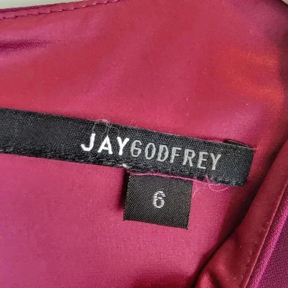 Jaygodfrey Sheath Dress Sleeveless Flounce Hem Formal Office Career 6 - Picture 5 of 6